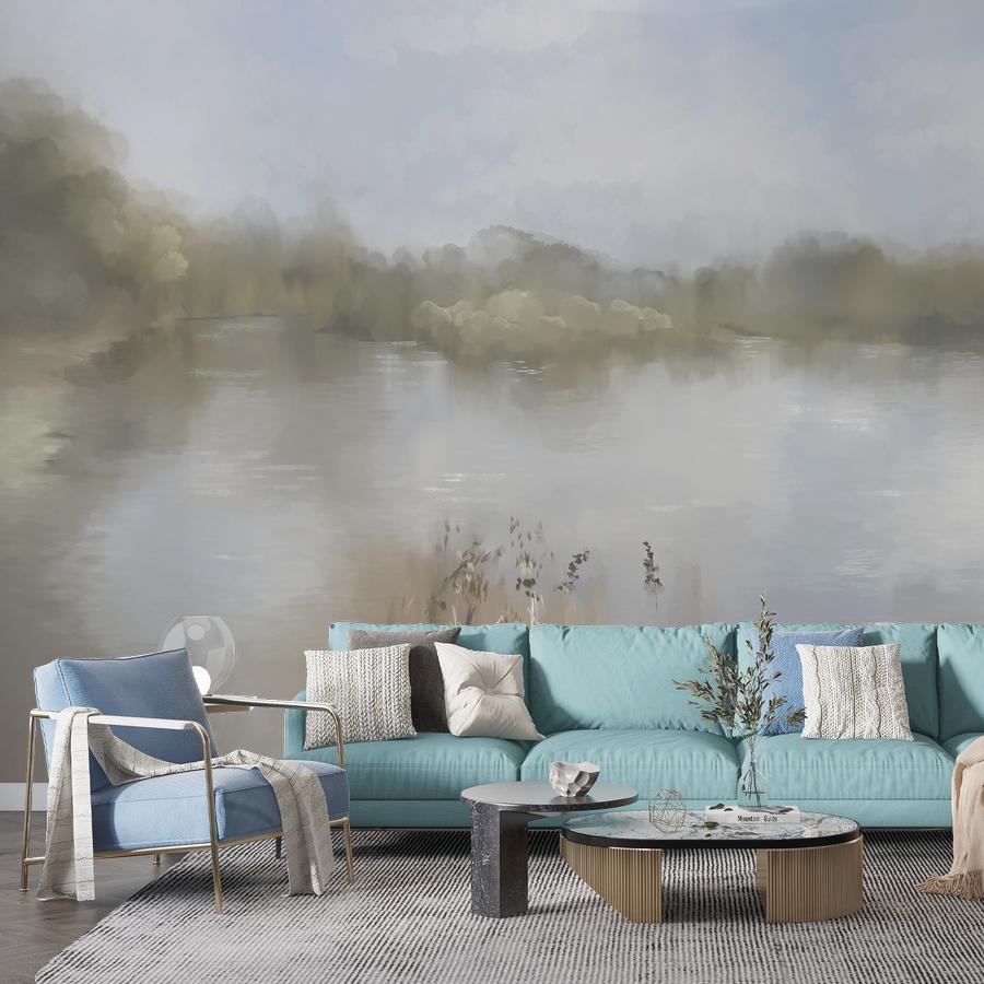 фотообои утро на озере 13-1098