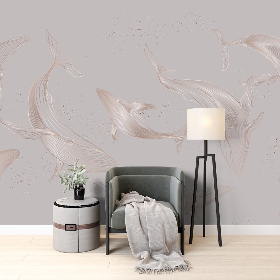 фотообои дельфины в спальню 14-1295