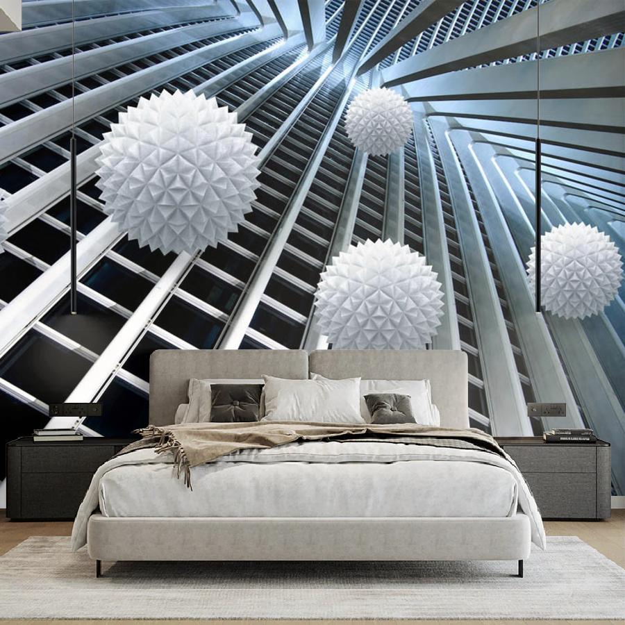 фотообои 3д фактурные шары в полете 10-792 фотообои 3д фактурные шары в полете 10-792