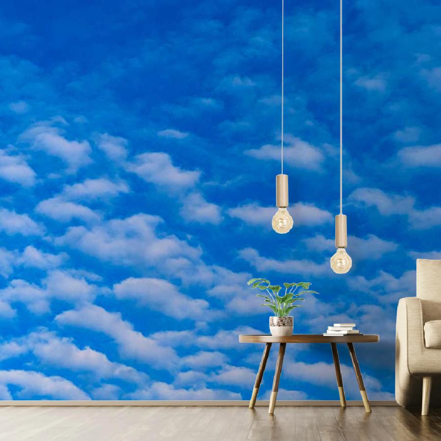 фотообои мелкие облака на синем небе 9-379