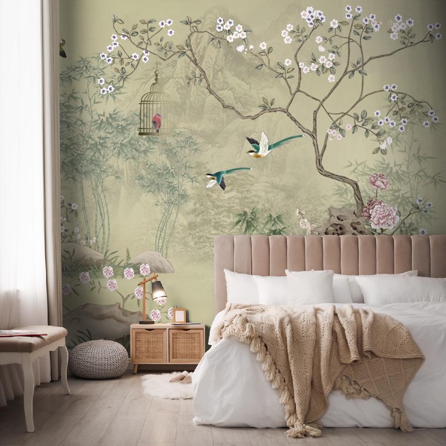 фотообои шинуазри магнолия 14-896