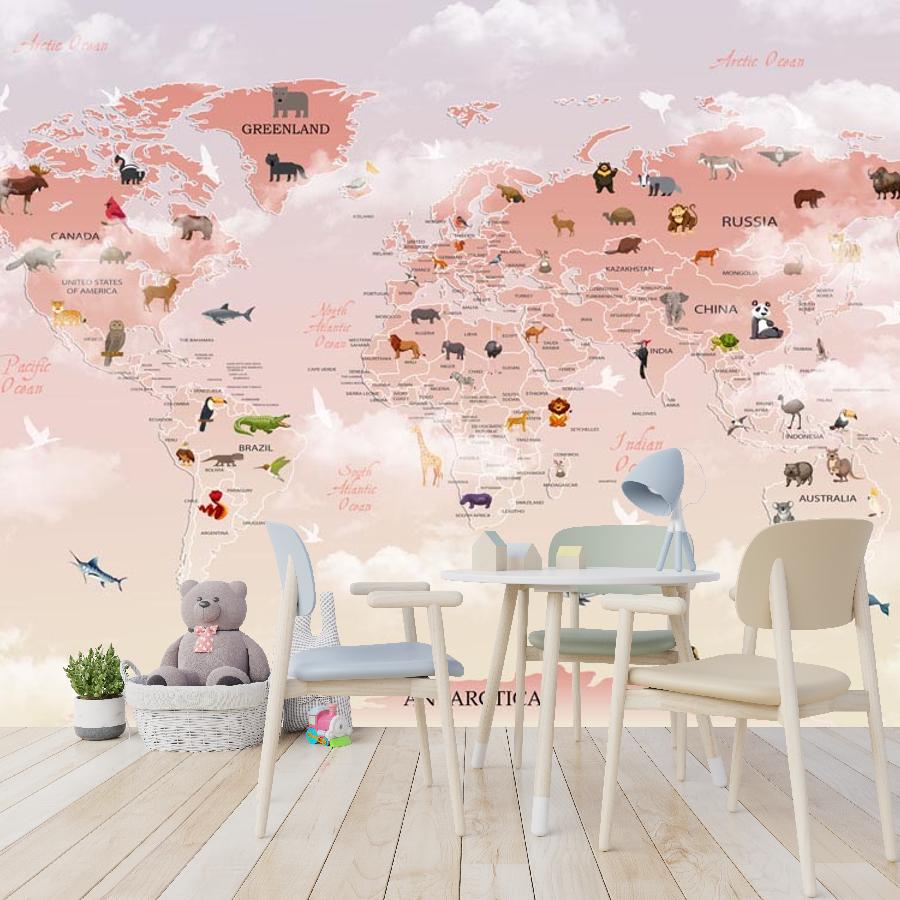 фотообои карта для девочек 12-783