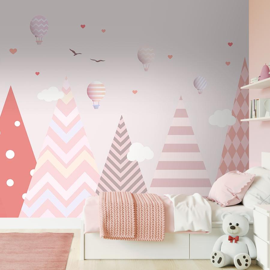 фотообои горы розовые 12-870