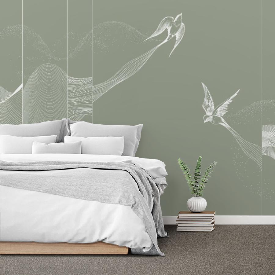 фотообои птицы в кухню 14-1182