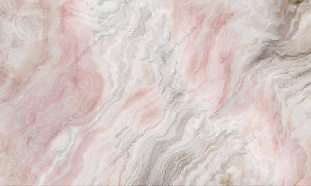 Фотообои Флюид арт розовый мрамор