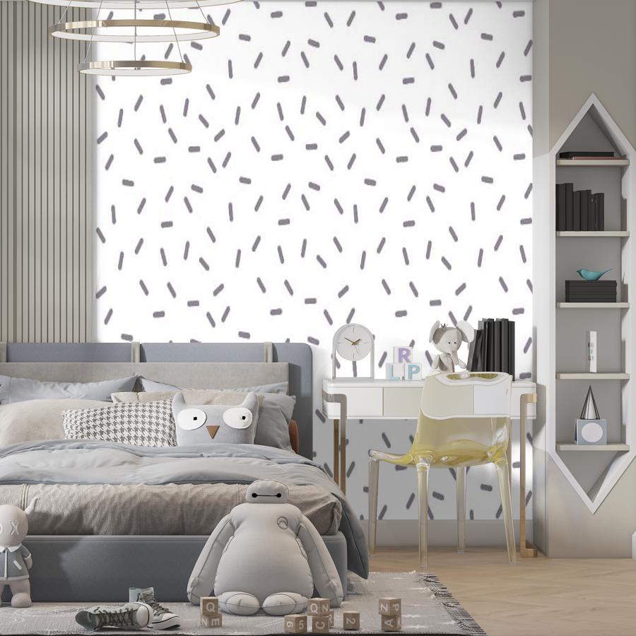 фотообои орнамент палочки на белом фоне 14-1170