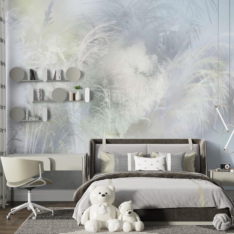 фотообои чудесный будкет из пушистых листьев 13-996