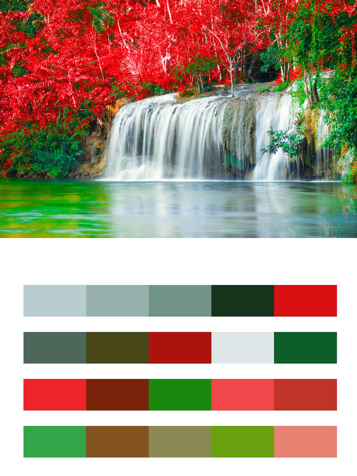 Водопад Сай Иго, Канчанабури цвета