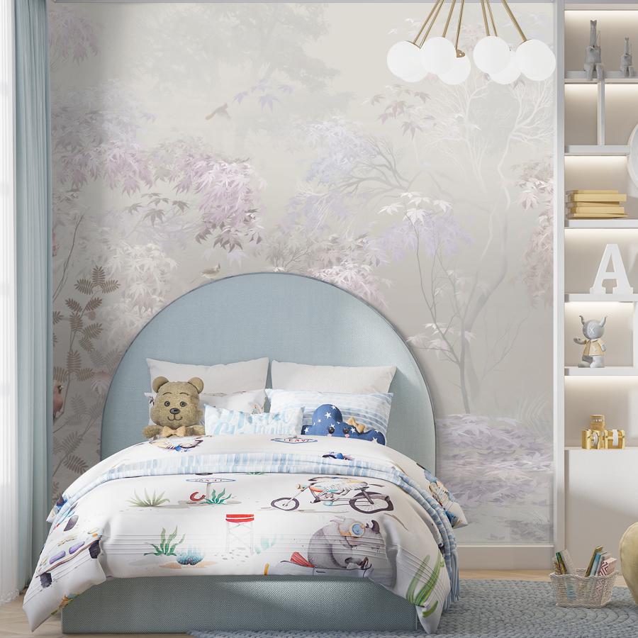 фотообои полянка с деревьями 13-1102