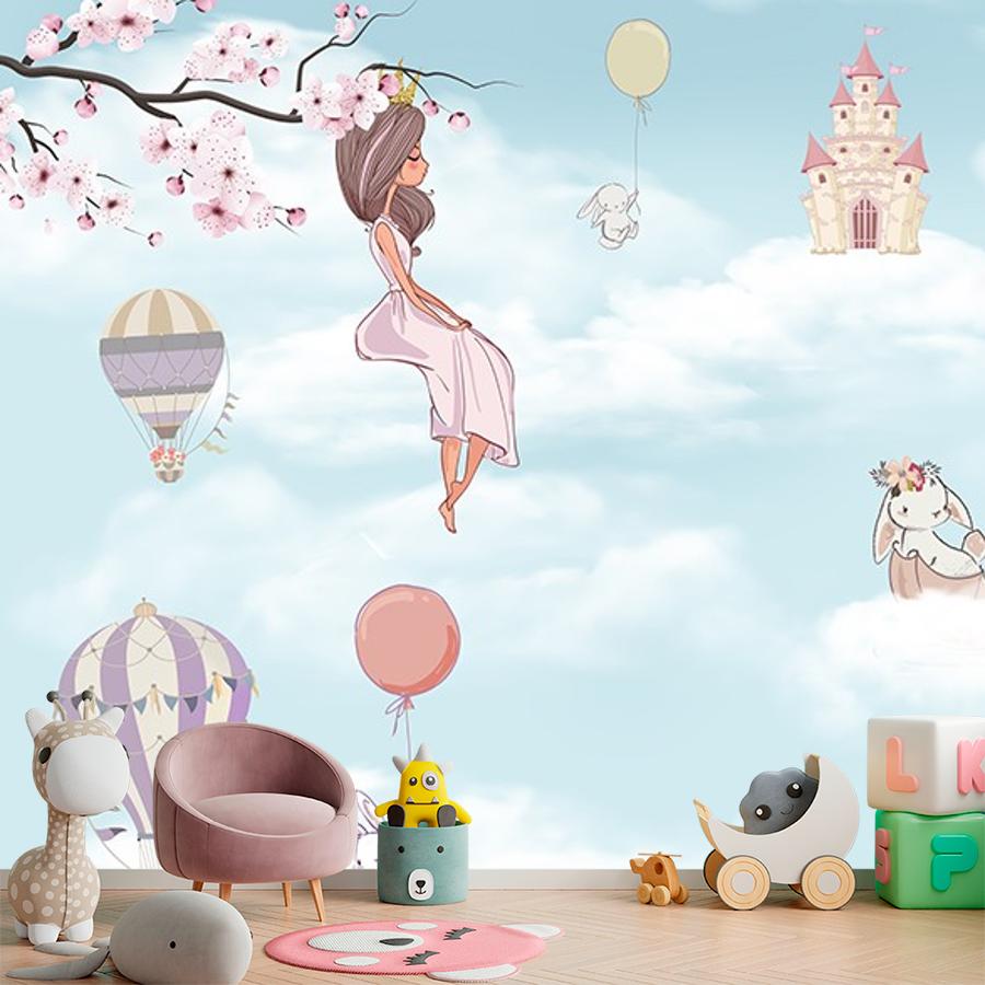 фотообои детские. принцесса в облаках 12-1610