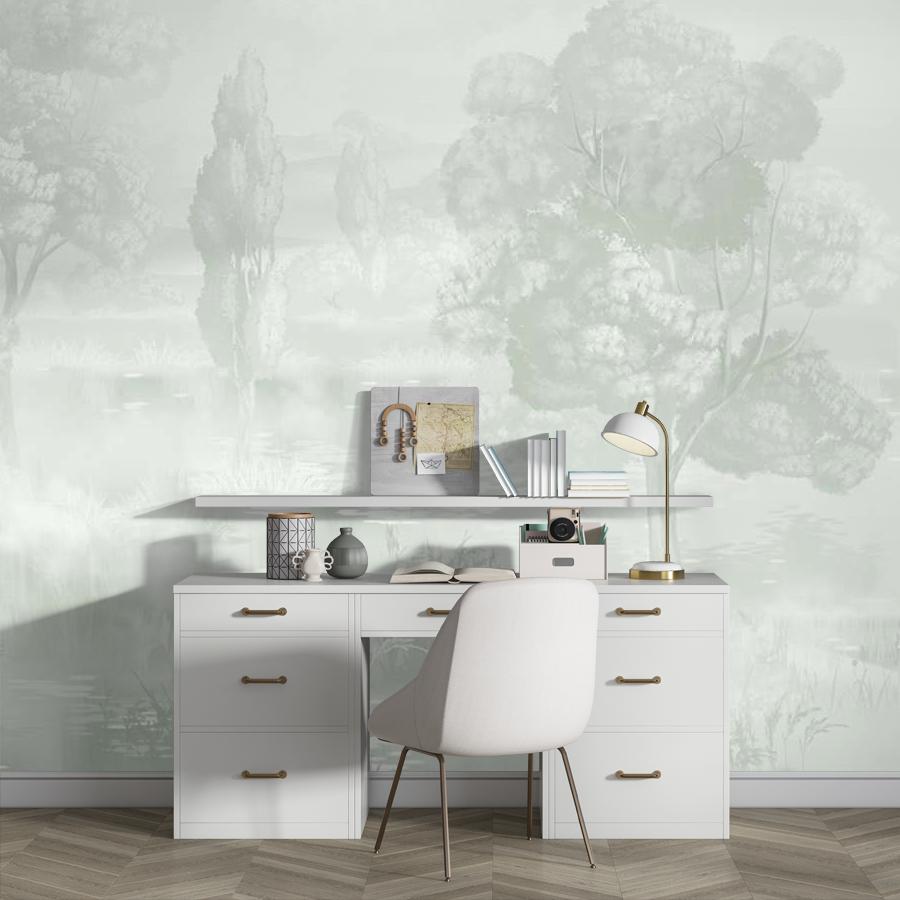 фотообои деревья нежно зеленые 13-1074