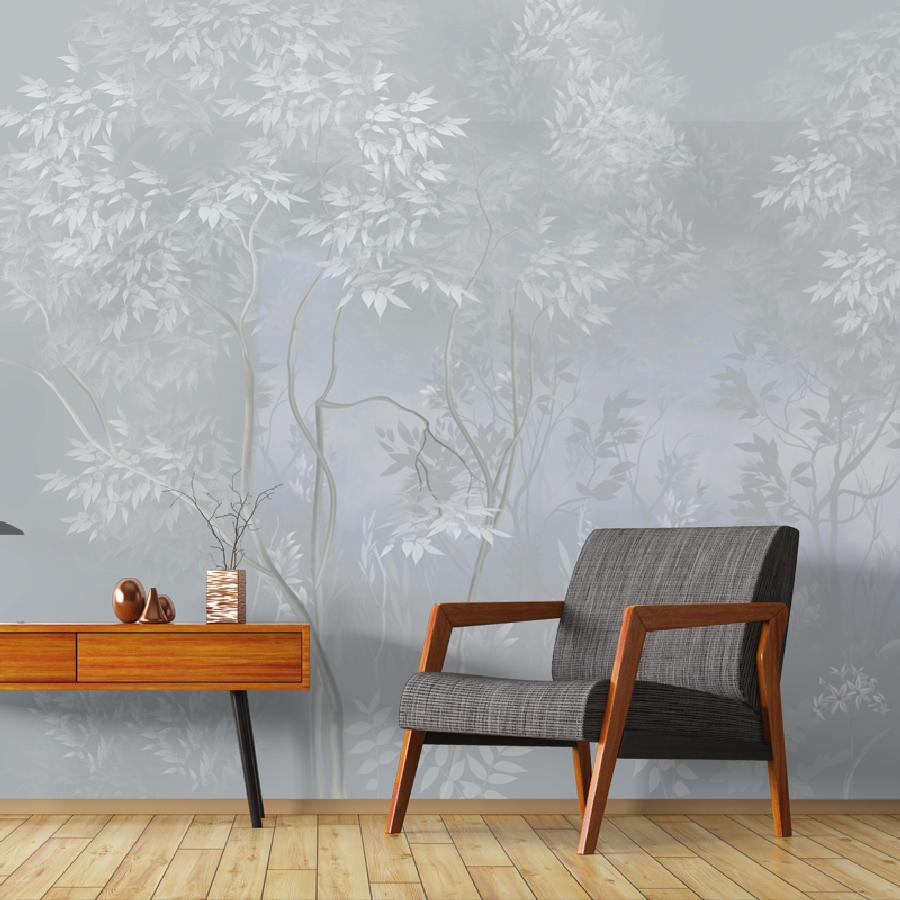 фотообои серебристый лес