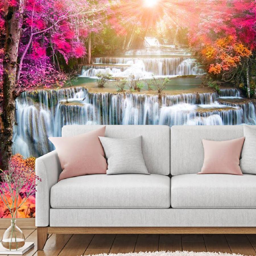 фотообои водопад и лучи солнца 9-867