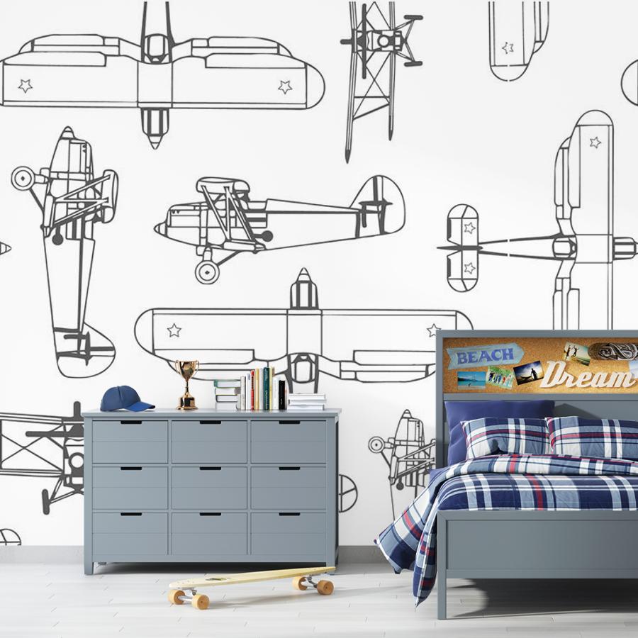 Фотообои и фотообои самолеты рисунок 12-748