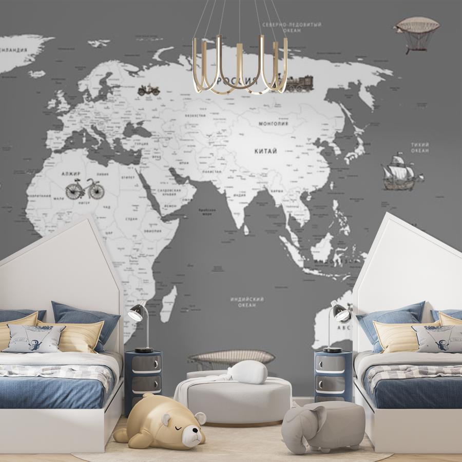 фотообои карта мира белая на сером фоне 12-988 фотообои карта мира белая на сером фоне 12-988