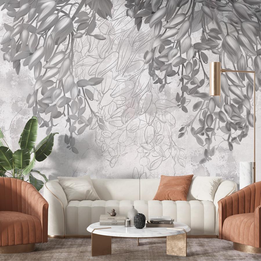 фотообои 3д кампсисы в бутонах 10-936