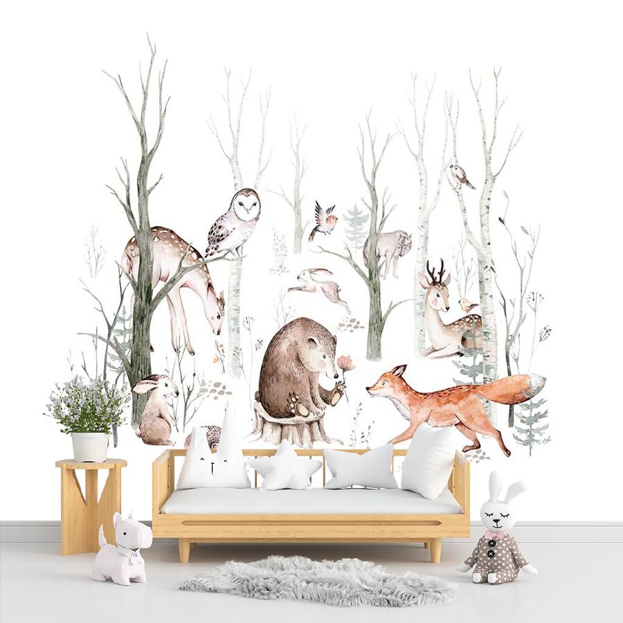 фотообои лес с животными 14-225