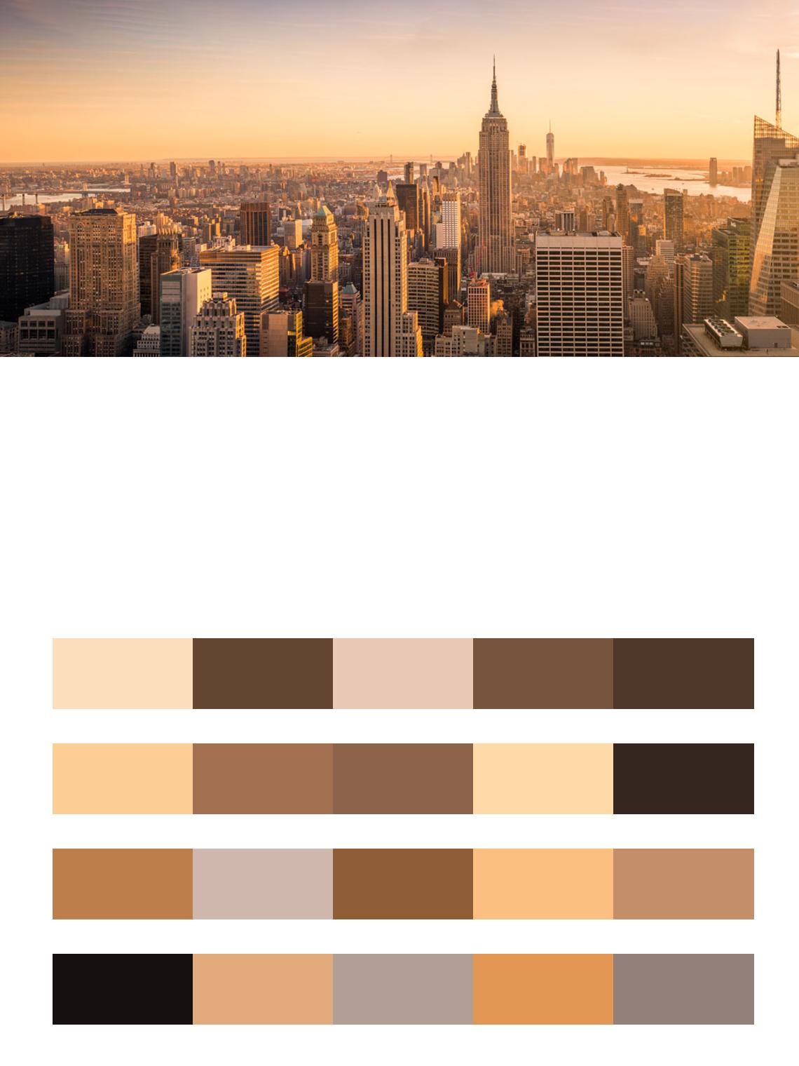 Нью Йорк панорама цвета