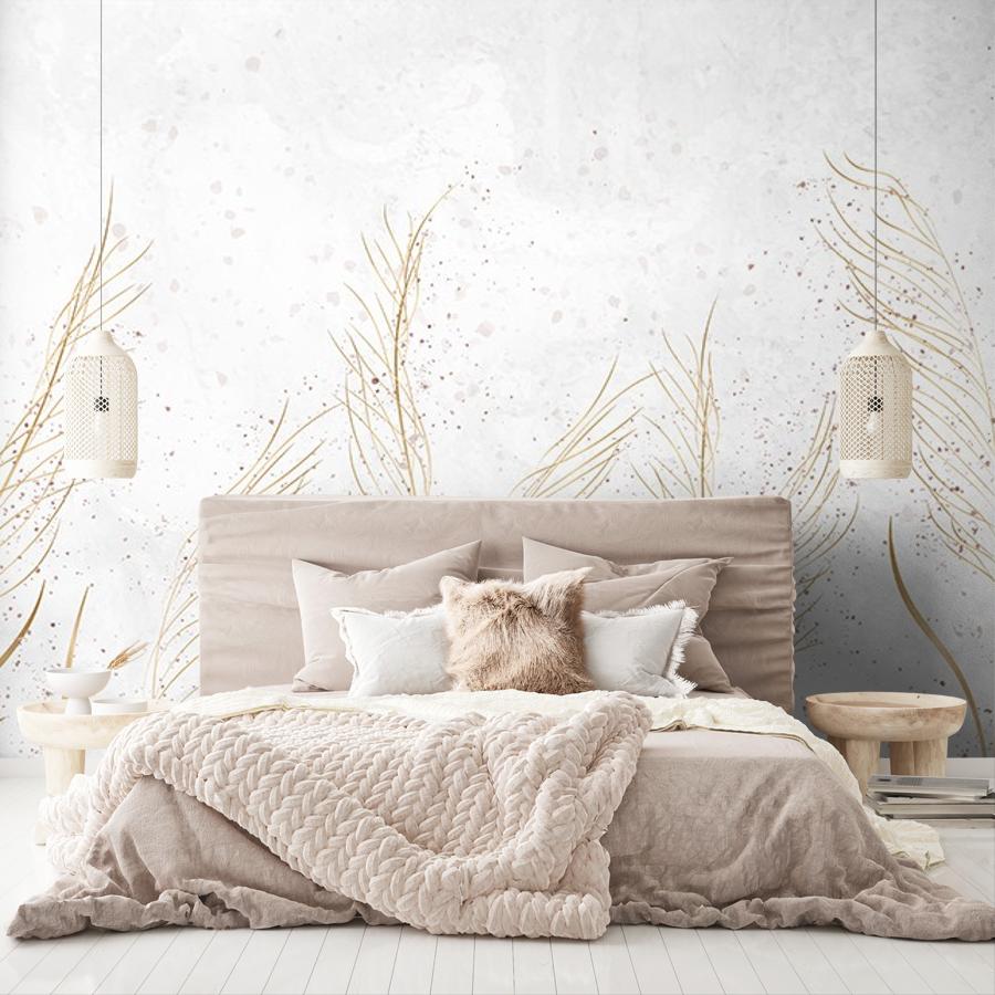 фотообои ветви золотистые 9-2094