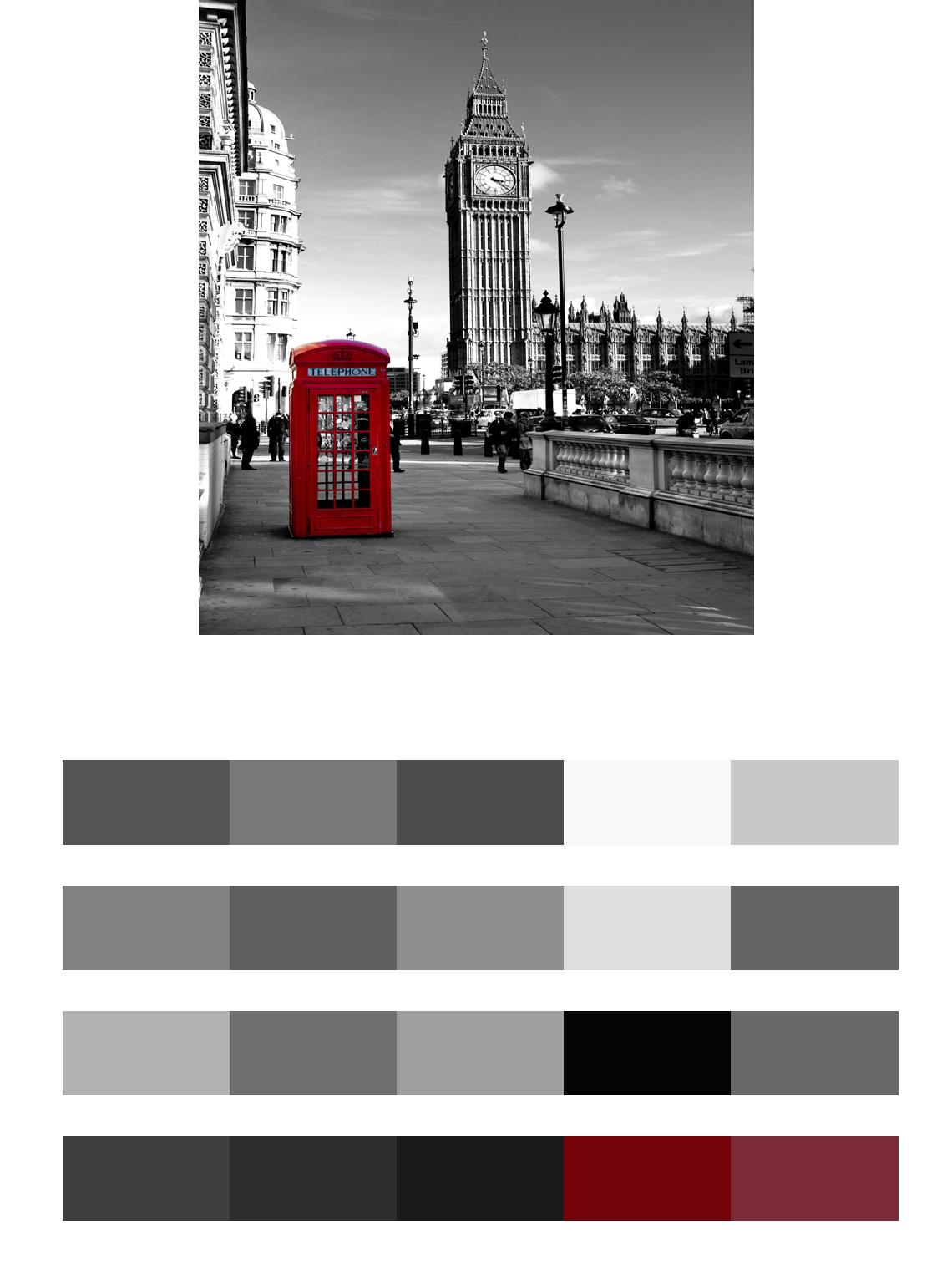 Телефонная будка дневного Лондона цвета