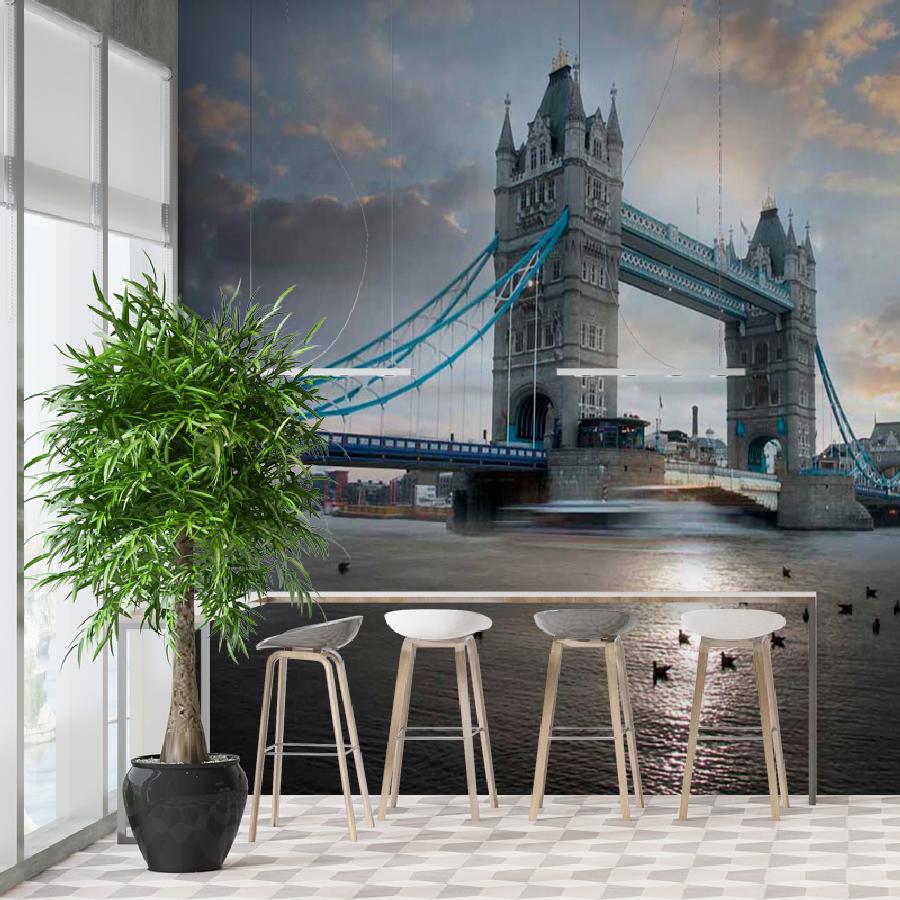 фотообои тауэрский мост в нежных тонах 9-461