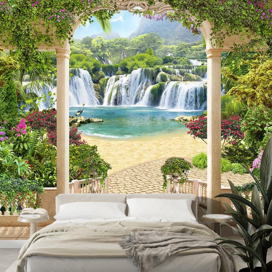 фотообои арка к водопаду 9-1920