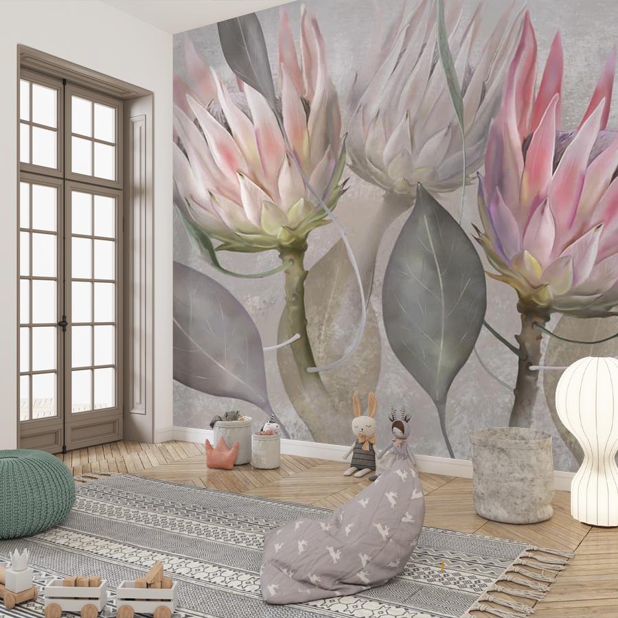 фотообои розовые протеи 13-481 фотообои розовые протеи 13-481