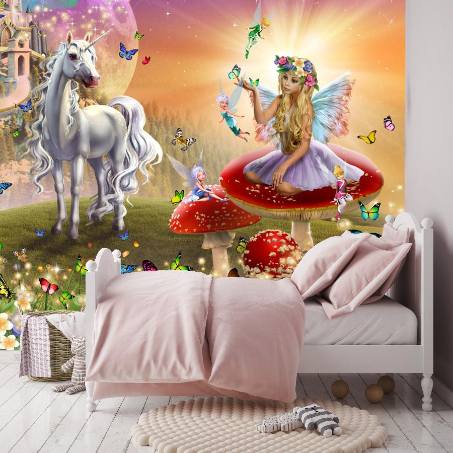 фотообои фея и лошадка 19-0143