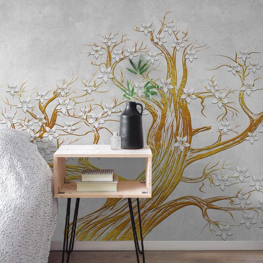 фотообои дерево силуэт 10-671