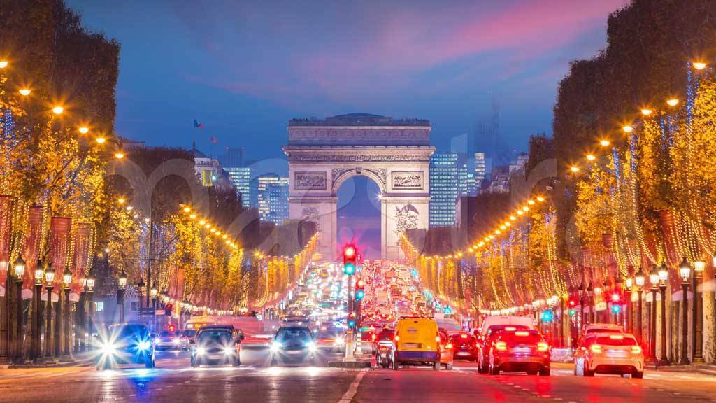 Фотообои Триумфальная арка в Париже