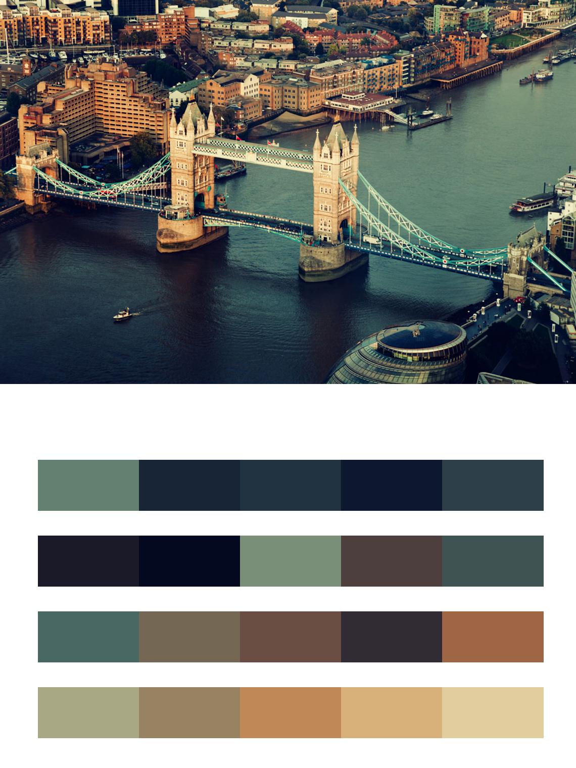 Пространство Тауэрского моста цвета