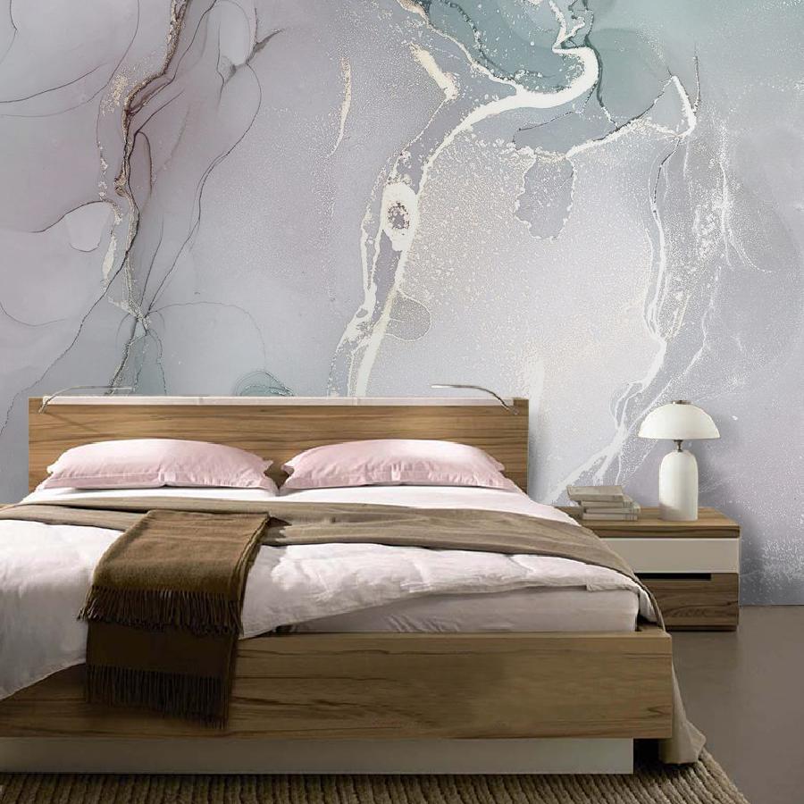 фотообои белый флюид арт 9-1521