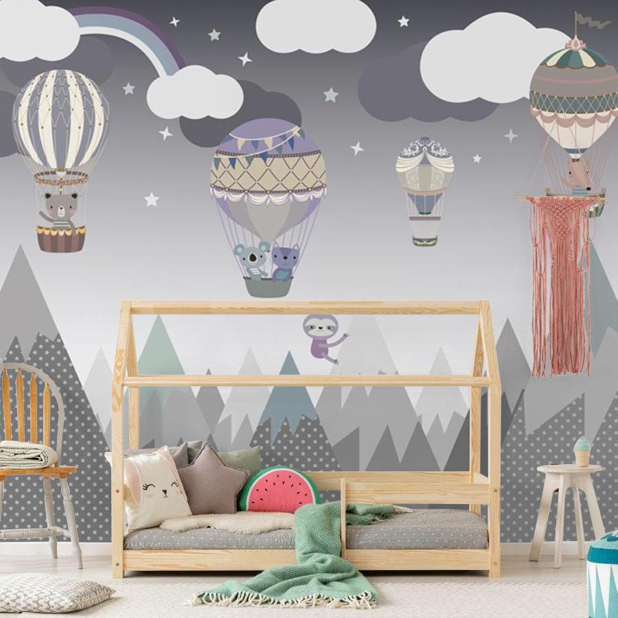 фотообои воздушный шар и горы 12-942 фотообои воздушный шар и горы 12-942