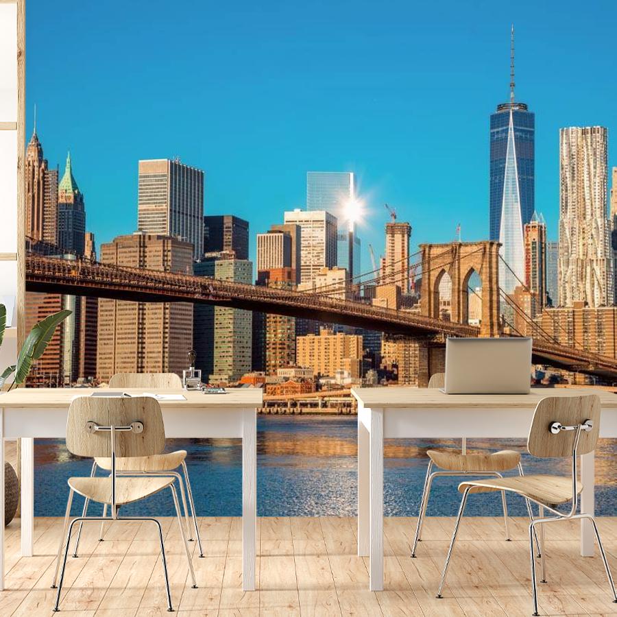 бруклинский мост в ясную погоду 9-832