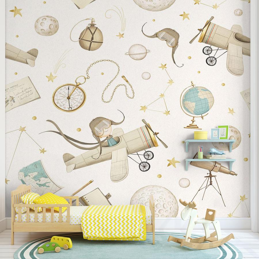 фотообои маленький принц в небе 12-1488