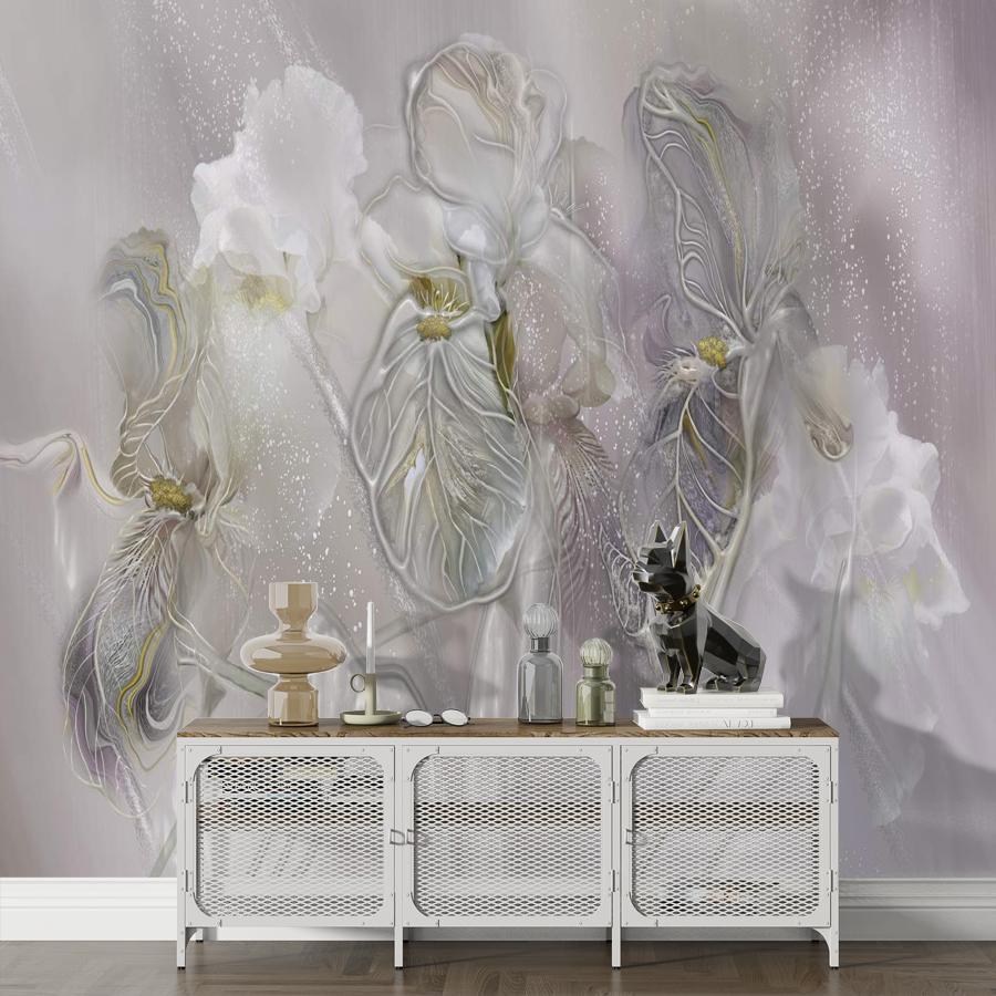 фотообои ирисы 3д