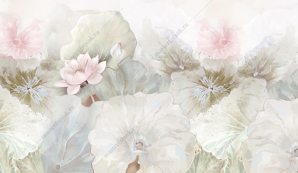 Фотообои Цветки лотоса