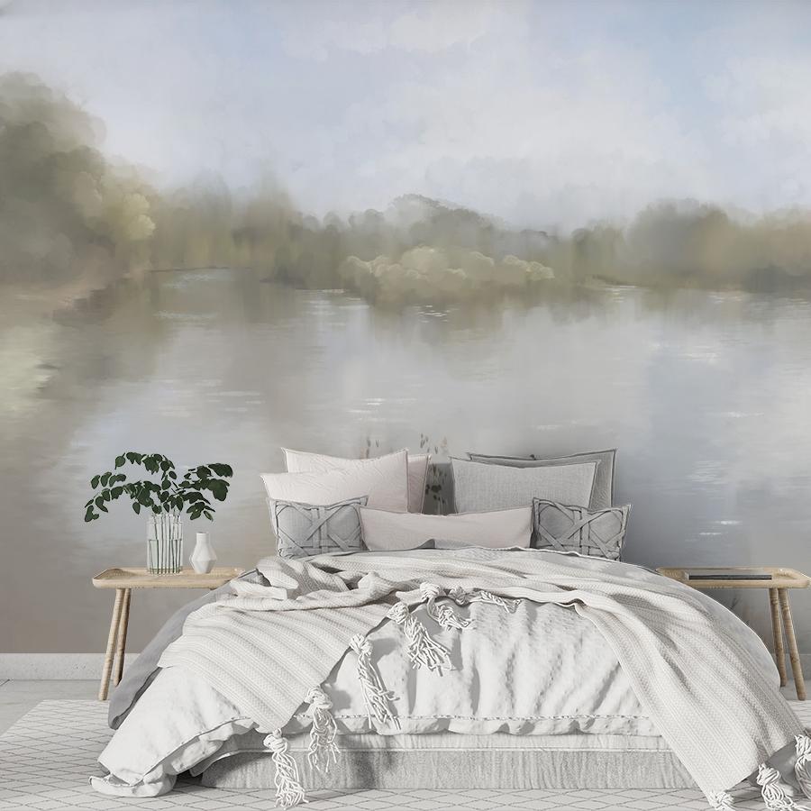 фотообои утро на озере 13-1098