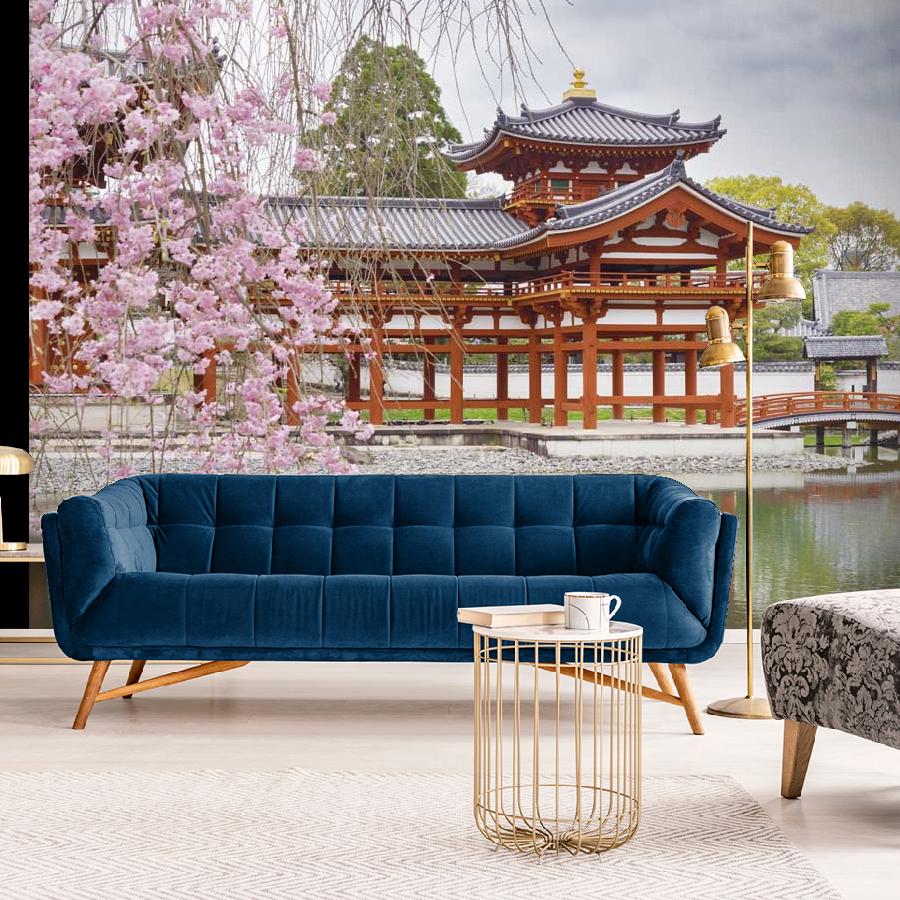 фотообои удивительный сад храма киото в японии 10-017