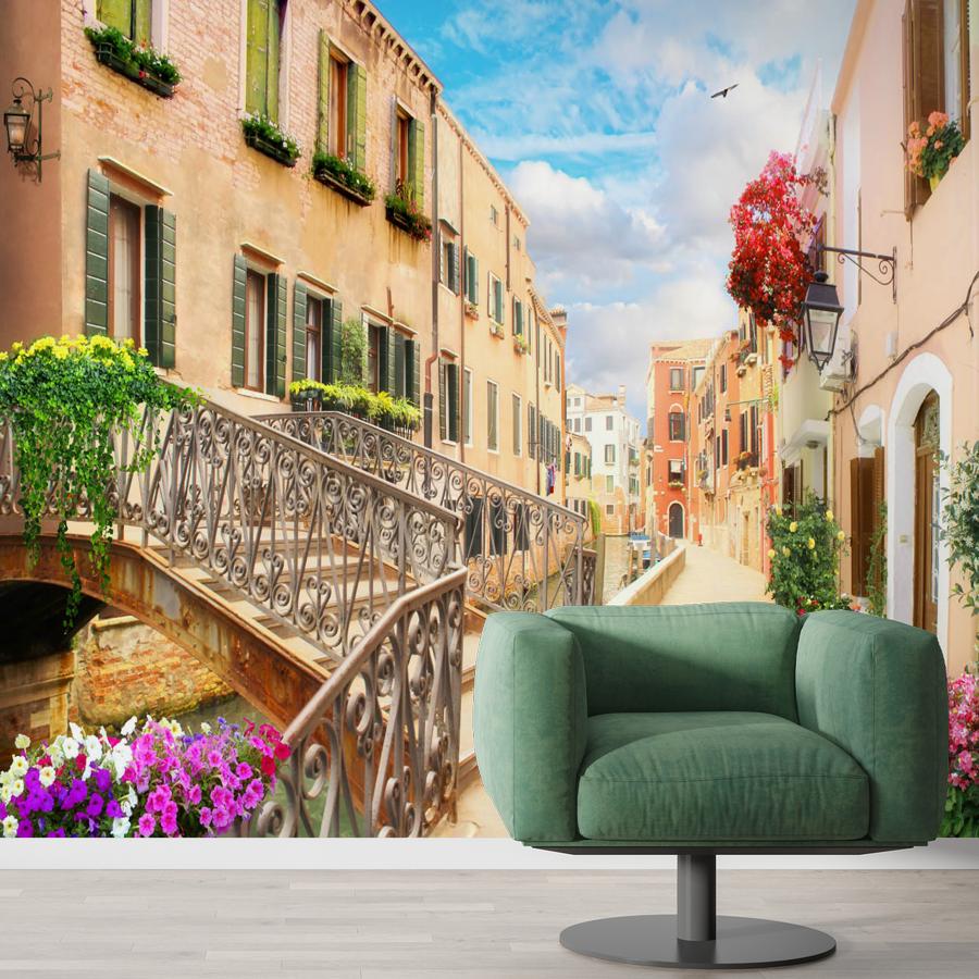 фотообои улочка в итальянском стиле 19-0189