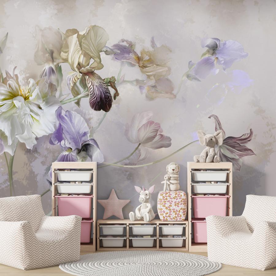 фотообои ирисы и тюльпаны 13-926