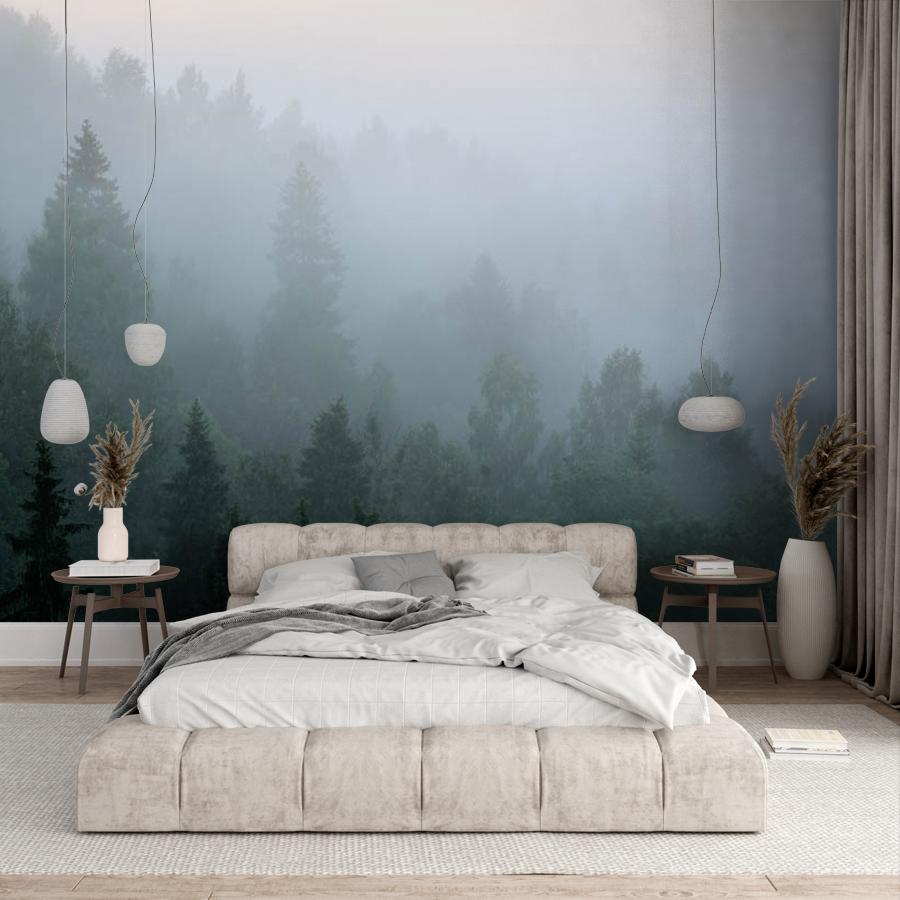 фотообои рассвет в тумане 9-1166