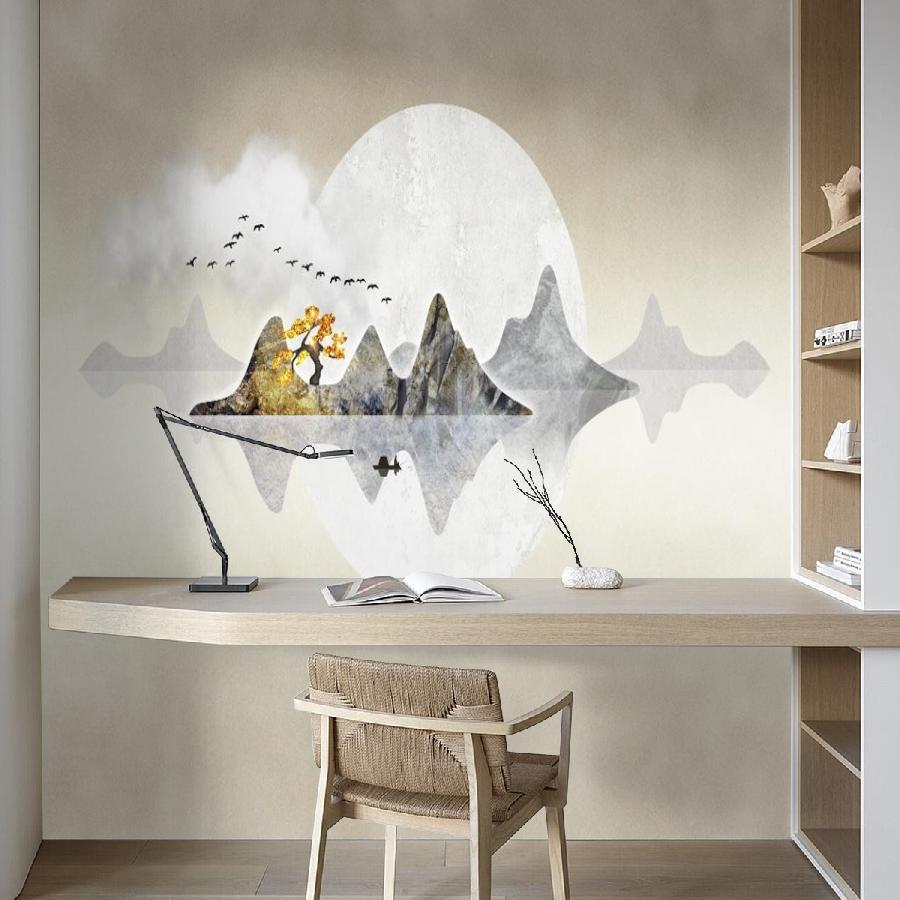 фотообои горы в отражении 14-958