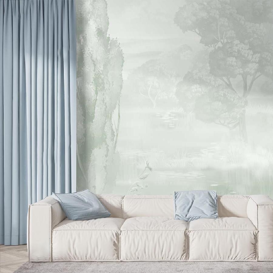 фотообои деревья нежно зеленые 13-1074