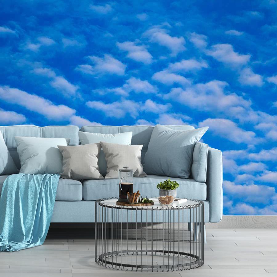 фотообои мелкие облака на синем небе 9-379