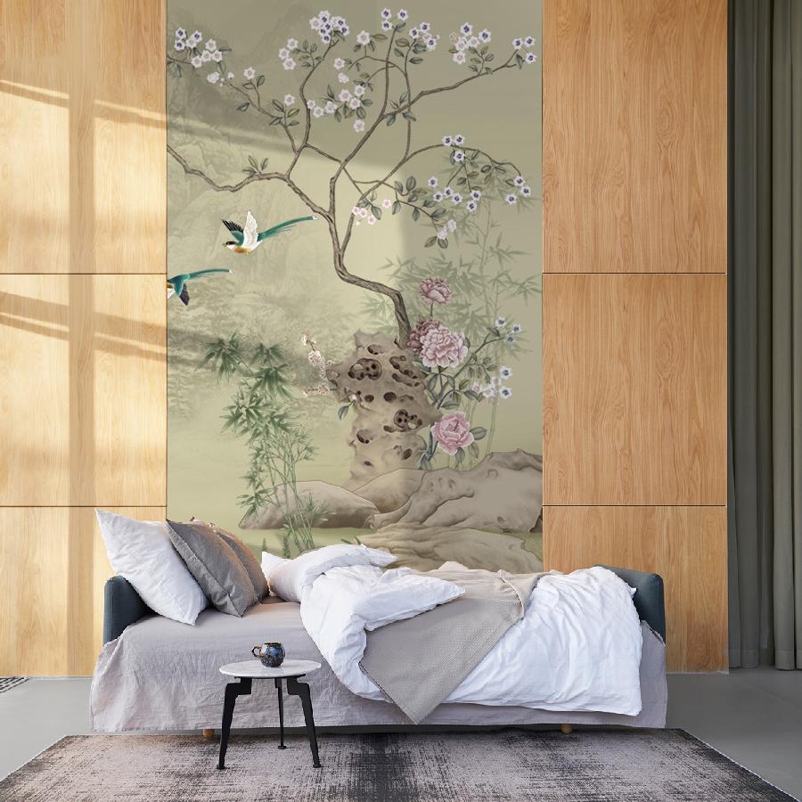 фотообои шинуазри магнолия 14-896