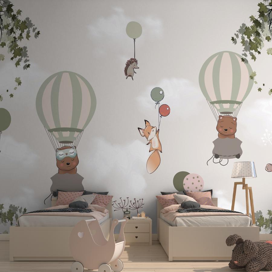 фотообои животные на шарах 14-405