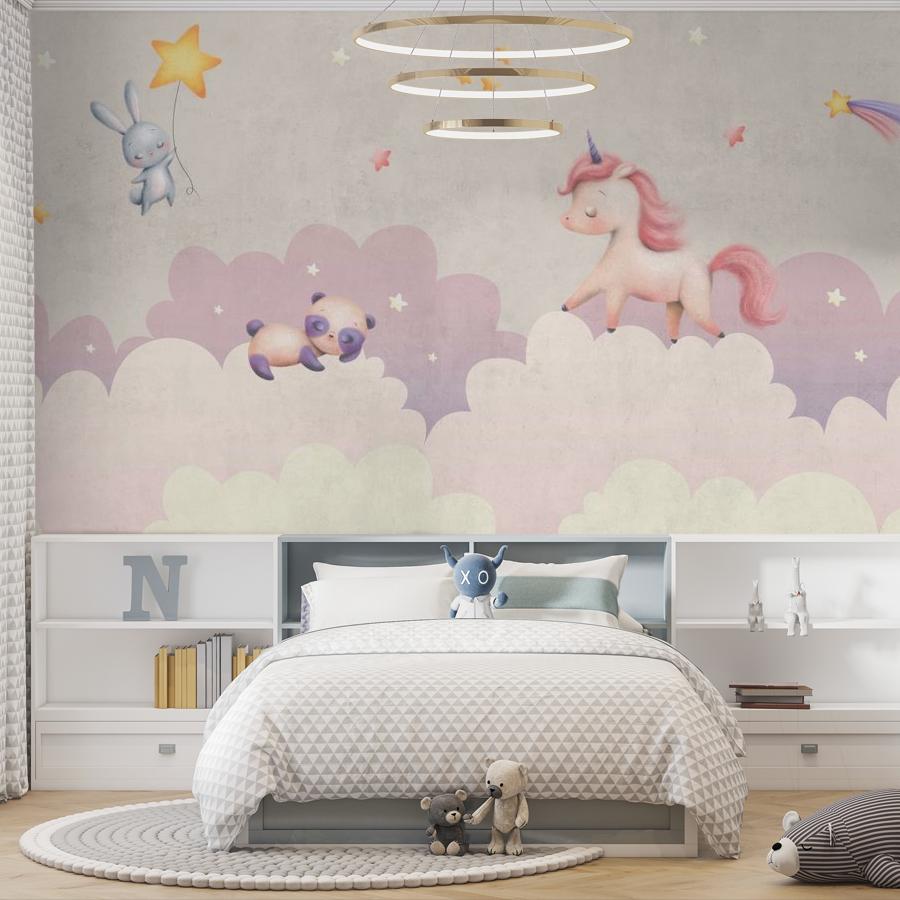 фотообои единорог в облаках 12-1824