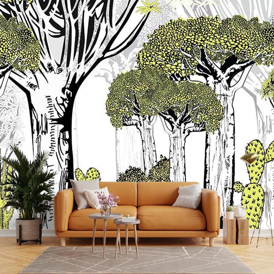 фотообои баобабы и кактусы 12-1517 фотообои баобабы и кактусы 12-1517