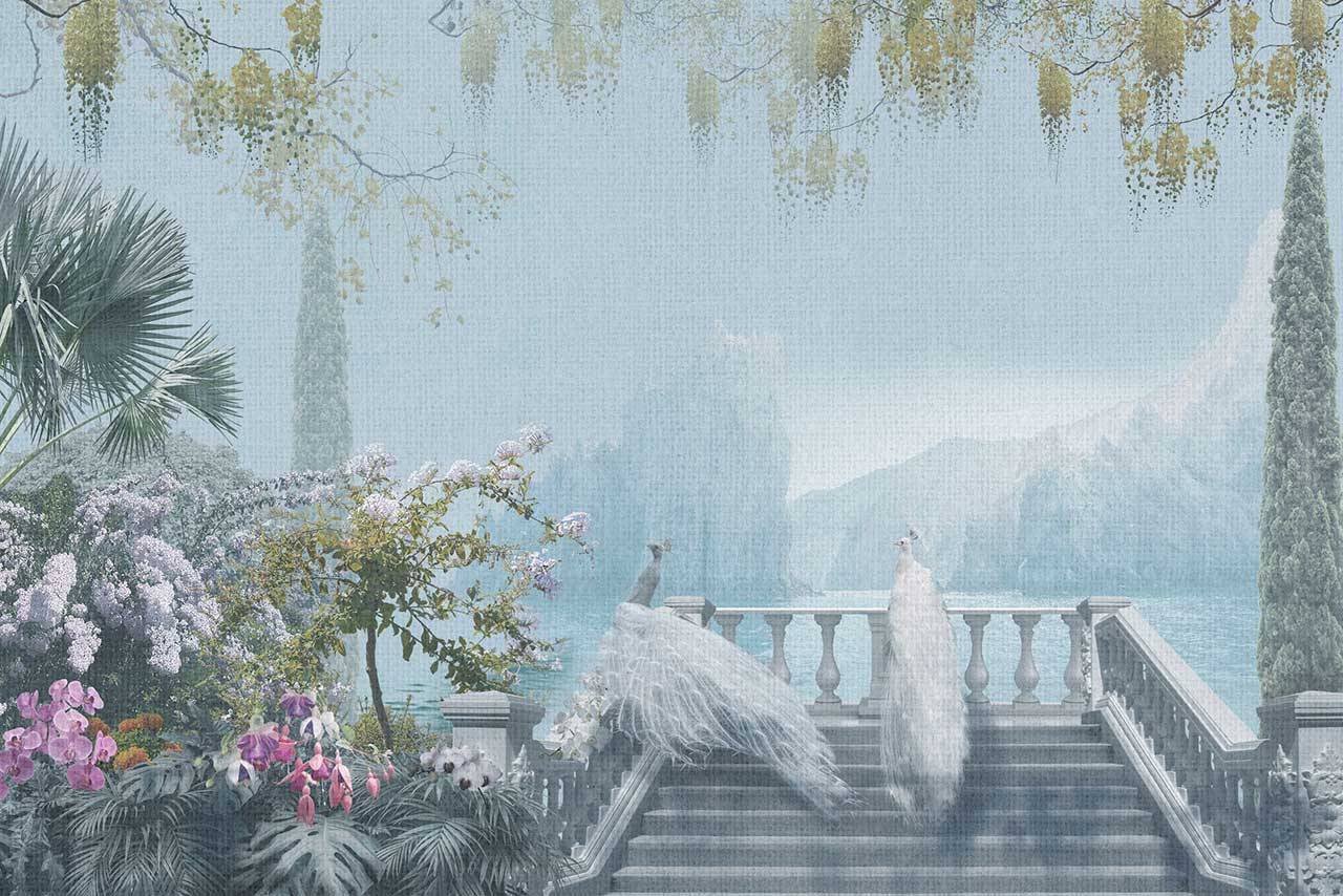 фотообои павлины в парке 7-559